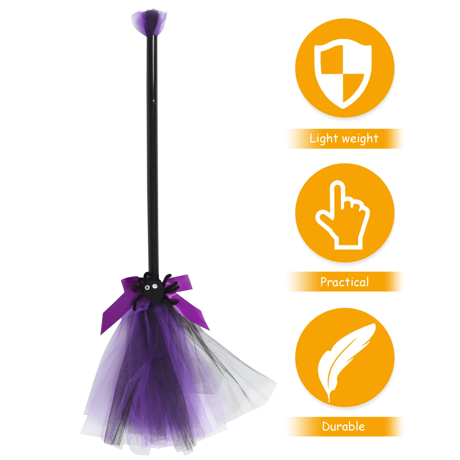 

1 set 1 Set Halloween Witch Hat Broom Costume Broomstick Cosplay Wizard Witches Hats Party Masquerade Ball Costume Props