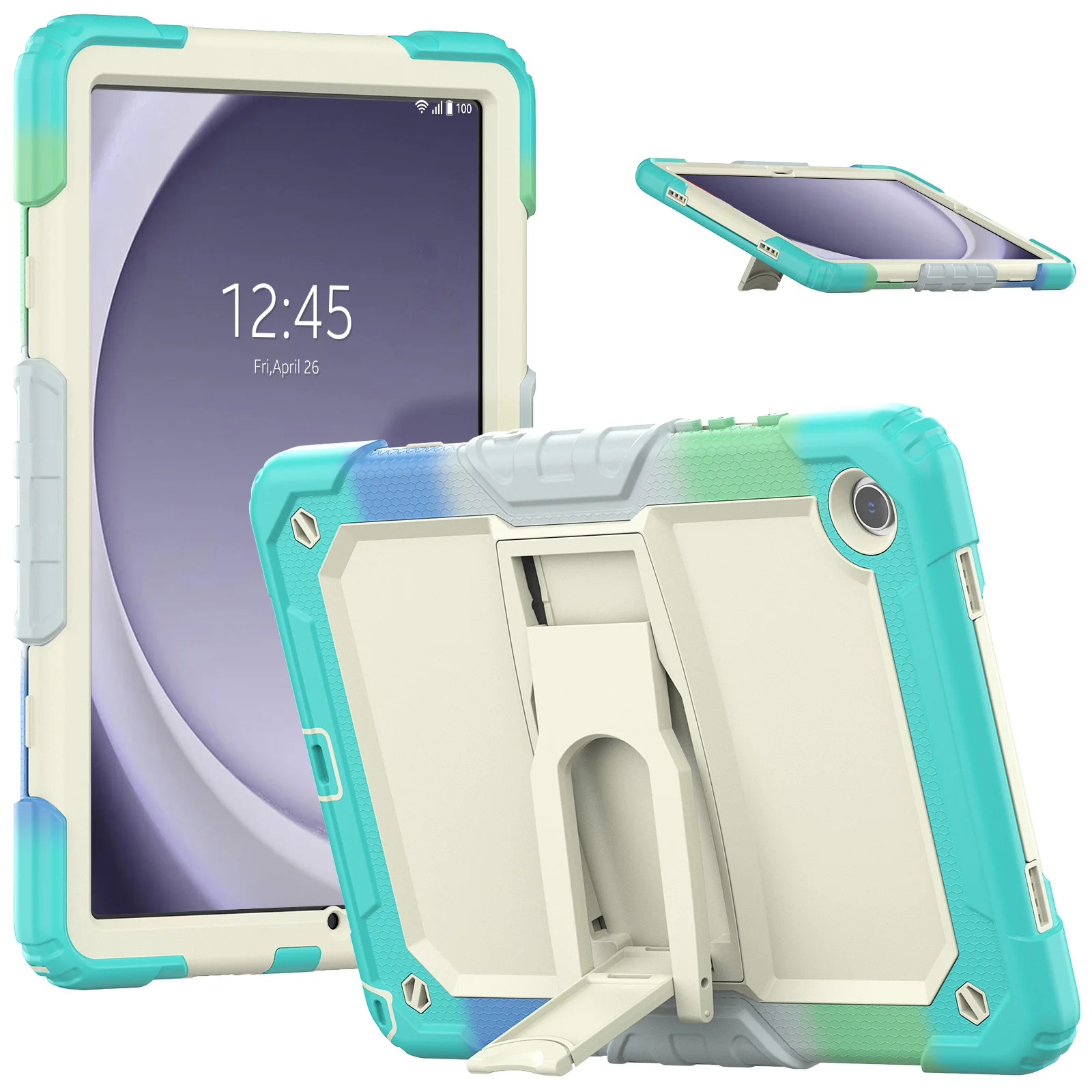 Heavy Duty Ring Tablet Case For Samsung Galaxy Tab A9 8.7inch A8 10.5 SM-X200 X205 A9 Plus 11 Inch 2023 A7 10.4 T500 T225 Cover