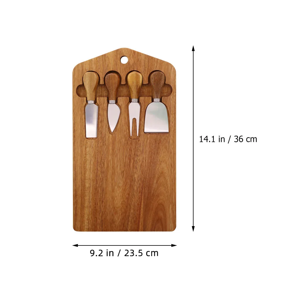 

Wood Cheese Board Set Cutting Chopping Kitchen Tool Small Food Board Easy Carry Camping Domestic Butter Anti Cracking Longer