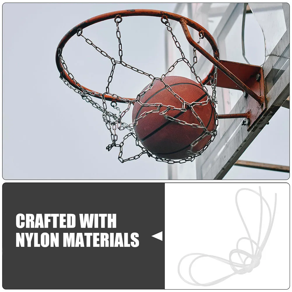 

2pcs Basketball Net String Nylon Cord For Basketball Hoop Nets Replacement Threading Rope Outdoor Indoor Use Netting Accessory