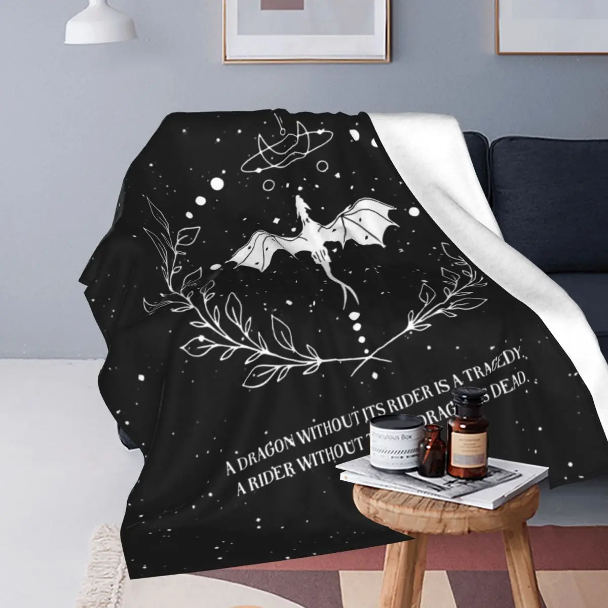 Fourth Wing Basgiath War Blankets Soft Warm Flannel Throw Blanket Plush for Bed Travel Home Couch