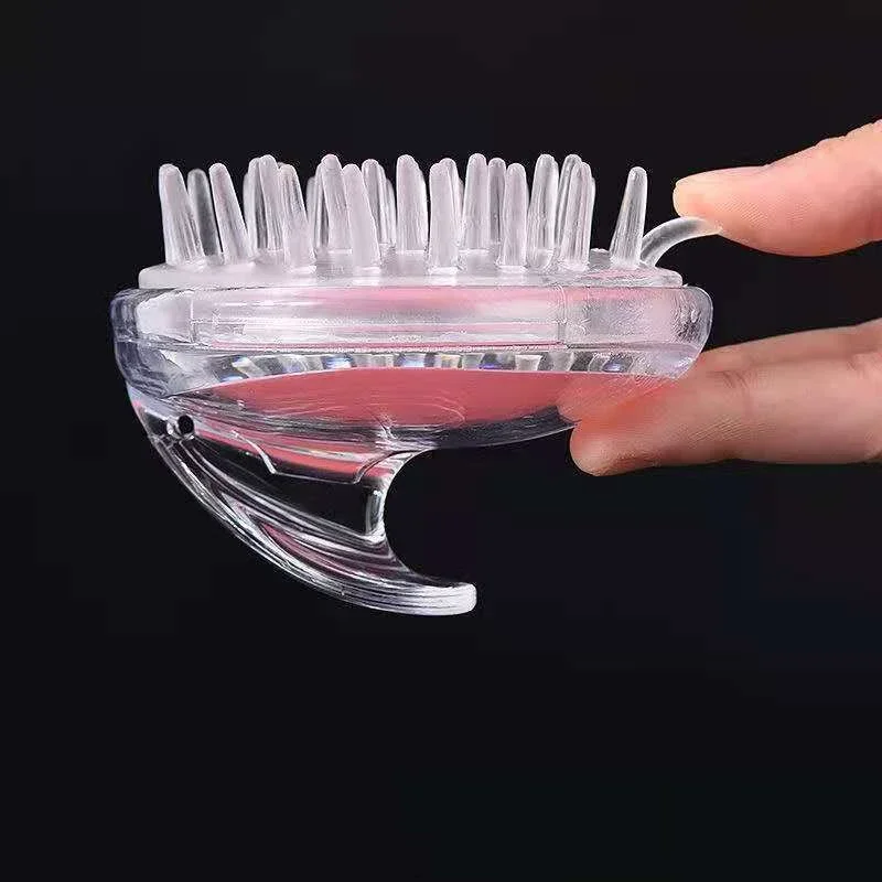 Silikon Shampoo Pinsel Kopf Kopfhaut Massage Kamm Kopfhaut Kopf Körper Massage Pinsel Bad Spa Abnehmen Salon Friseur Werkzeug