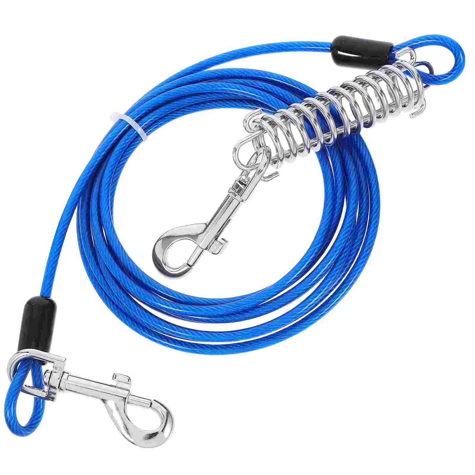 Dog Leash Heavy Duty Spring Buckle Snap Hooks 360 Degree Swivel Shock Absorbing Bungee Rope for Pets Safety Strong