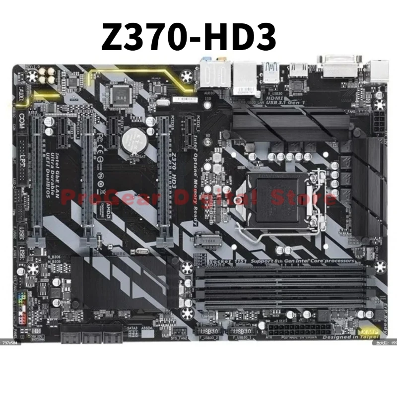 

Материнская плата GIGABYTE Z370-HD3 LGA1151 ATX DDR4 с поддержкой разгона процессоров 8-го/9-го поколений