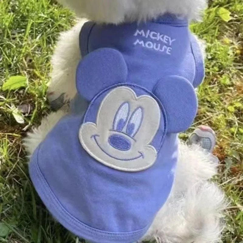 

Spring Summer Cartoon Pet Vest Disney Dog Clothes Summer Breathable Dog Vest Clothes mickey mouse