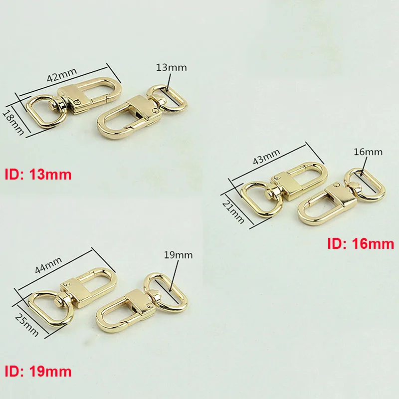 1pcs Metal D-ring Swivel Eye Snap Hook Trigger Lobster Clasps Clips for Leather Craft Bag Strap Belt Webbing Keychain