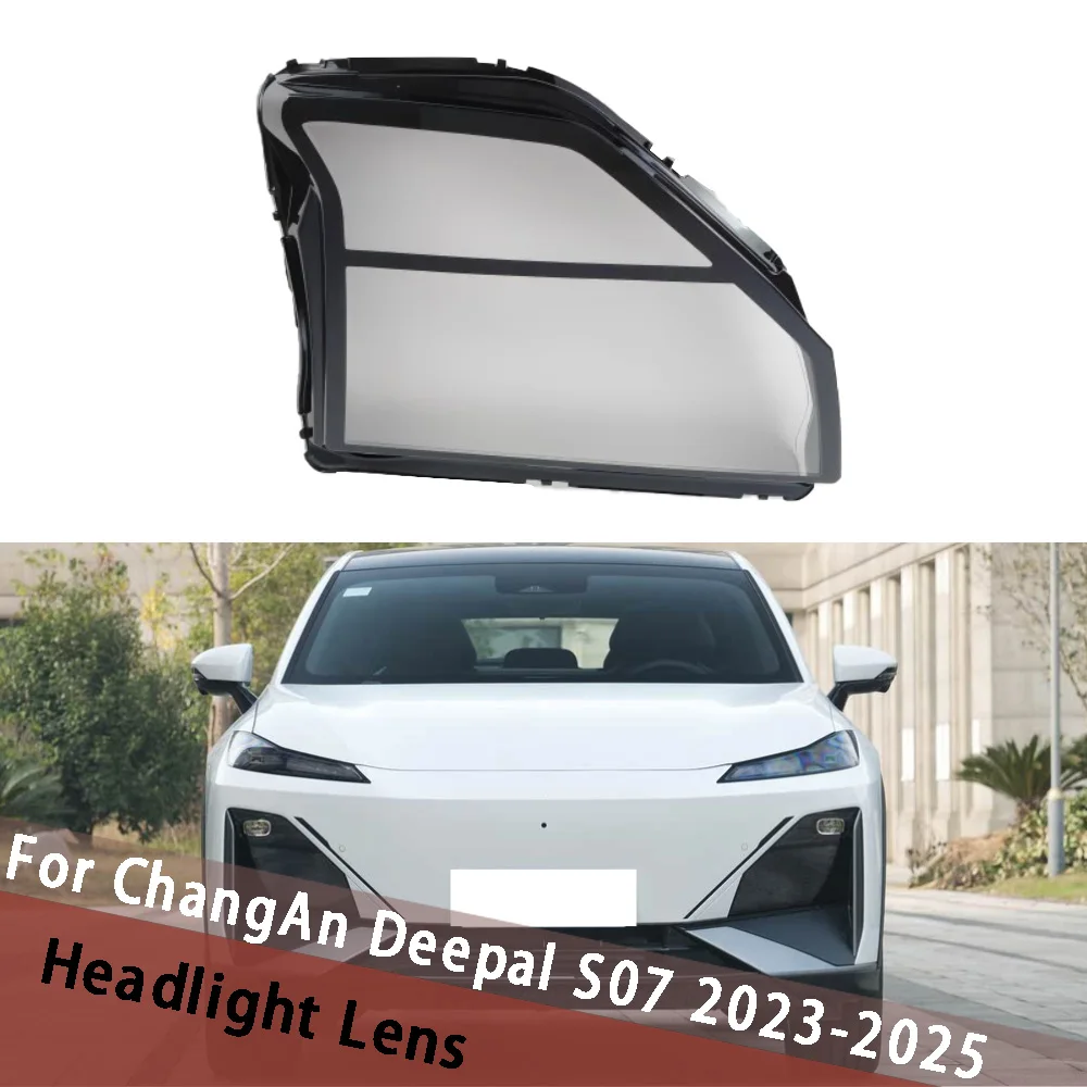 

For ChangAn Deepal S07 2023 2024 2025 Headlamp Cover Transparent Shell Headlight Housing Plexiglass Replace Original Lampshade