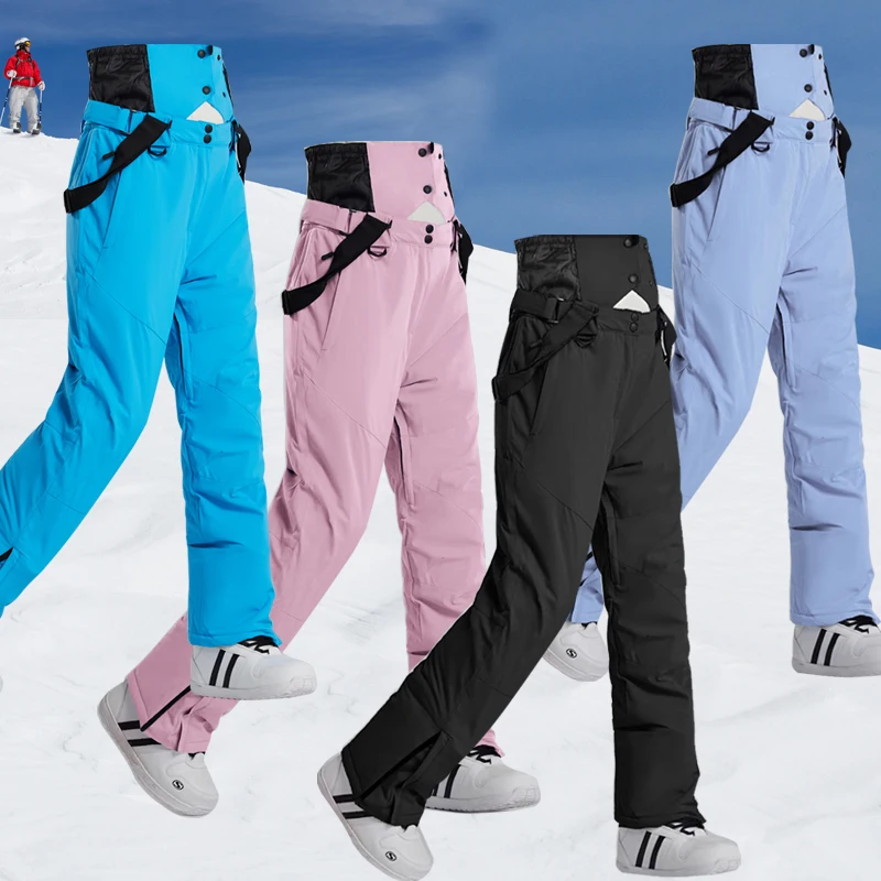 Veste et pantalon de Ski en coton pour femme, coupe-vent chaud d'hiver, manteau de neige, pantalon de sport de plein air de marque