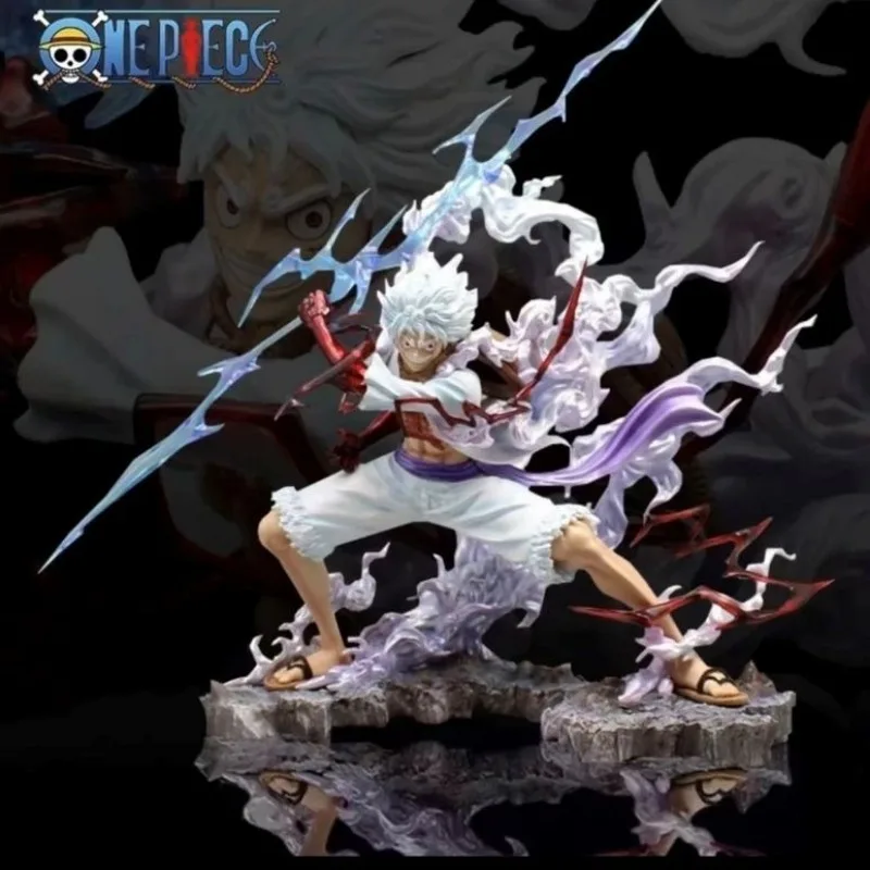 One Piece Nica Luffy Figure Tightly Grasps The Lightning Fifth Gear Action Figurine Model Doll Model Anime Pvc Statue Toys Gift