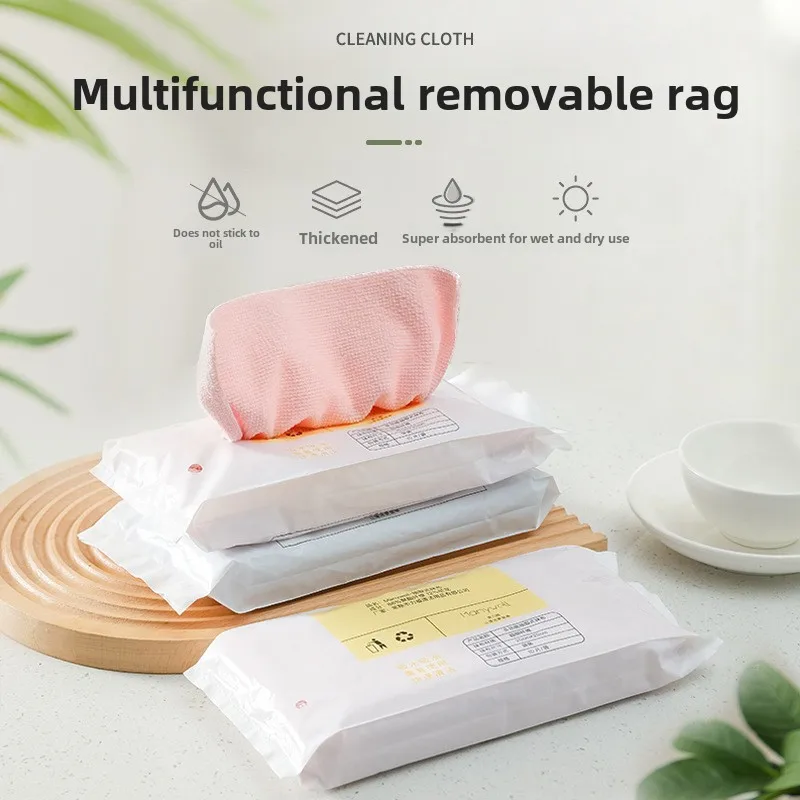 Disposable disposable absorbent thick cleaning cloth for kitchen and household chores, absorbent scouring dish cloth