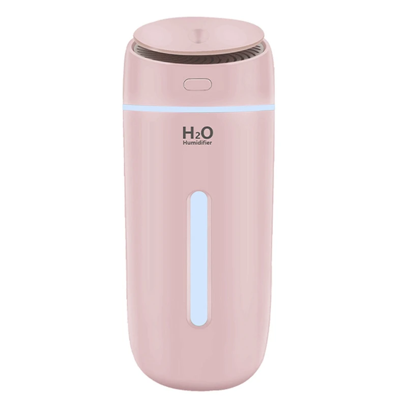 Car Mini Humidifier Home 400Ml Small Cool Mist Air Humidifier With 7 Color LED Night Light, Whisper USB Humidifiers