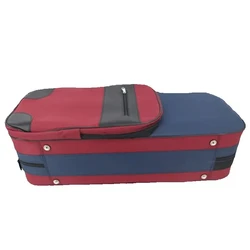 4/4 3/4 Double Violin Case New Violin Box Foam Lightweight Square Case With Two 4/4 violins on board the plane