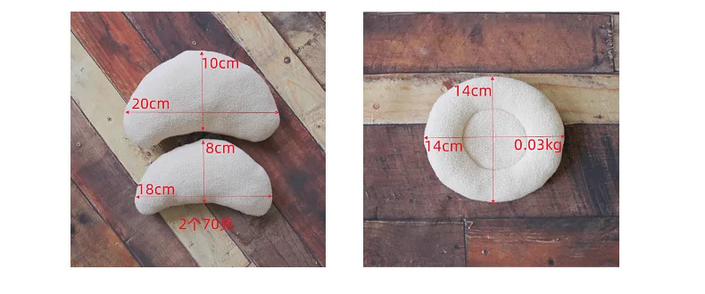 Newborn Photography Prop Set Baby Leaf Posing Pillow 100 Days Photo Assistant Cushion