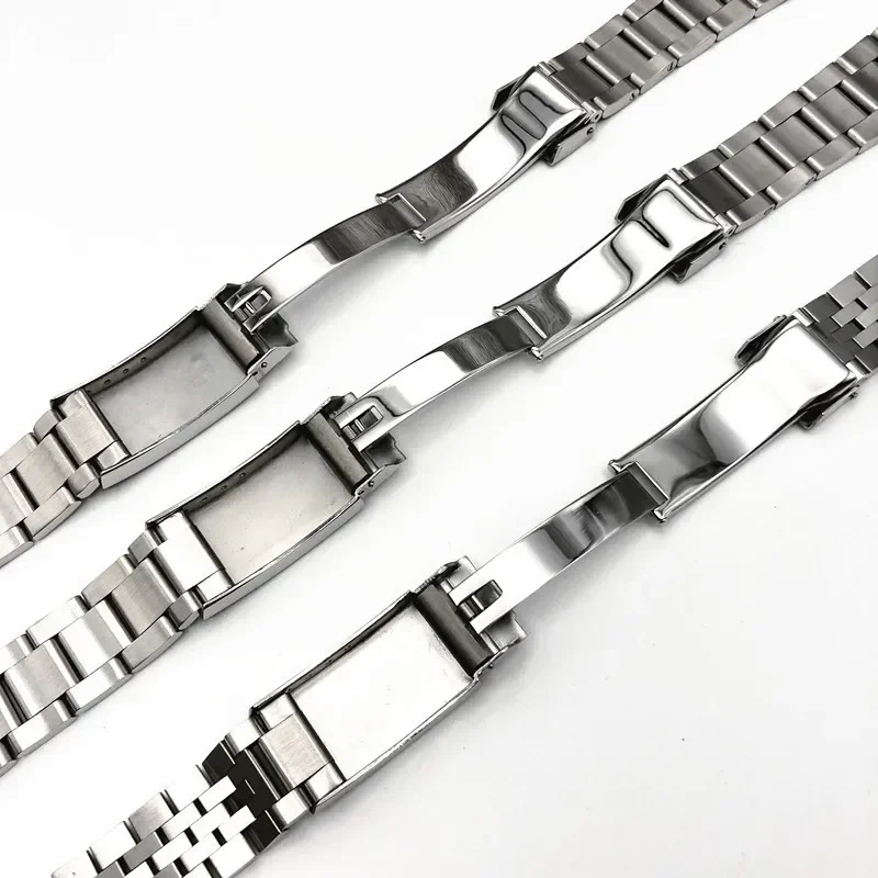 Cinturini per orologi Bracciale stile ostrica in argento acciaio inossidabile 904 Cinturino da 19 mm per SEIKO 5 (SNXS73 75 77 79 80 81 SNFF05 SNXG47) J1/K1