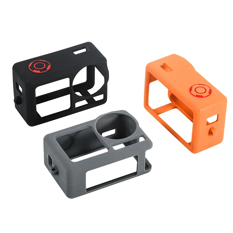 Capa protetora de silicone para dji ação 5 pro capa manga escudo protetor tampa da lente para dji ação 5 pro acessórios da câmera