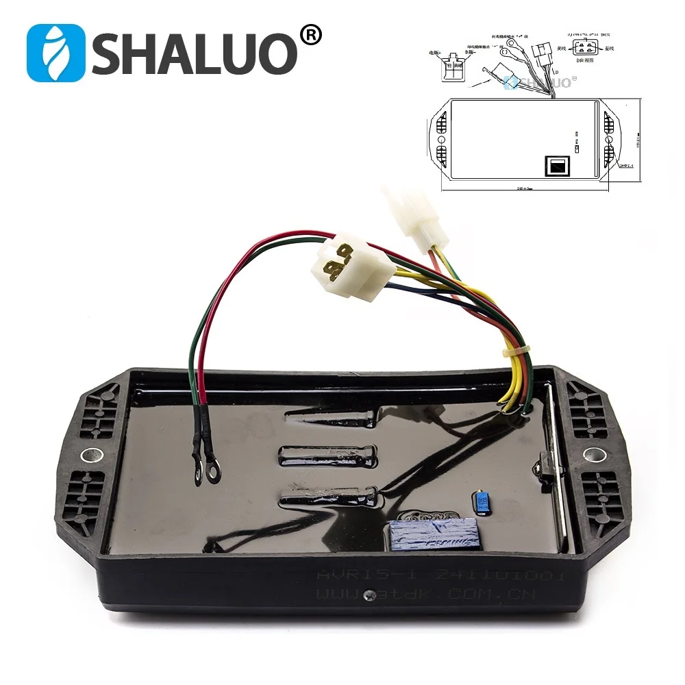 

Durable 10KW 20KW Generator AVR Regulator Automatic Voltage Regulator Stabilizer 110V AC Sampling Voltage Alternator Spare Parts