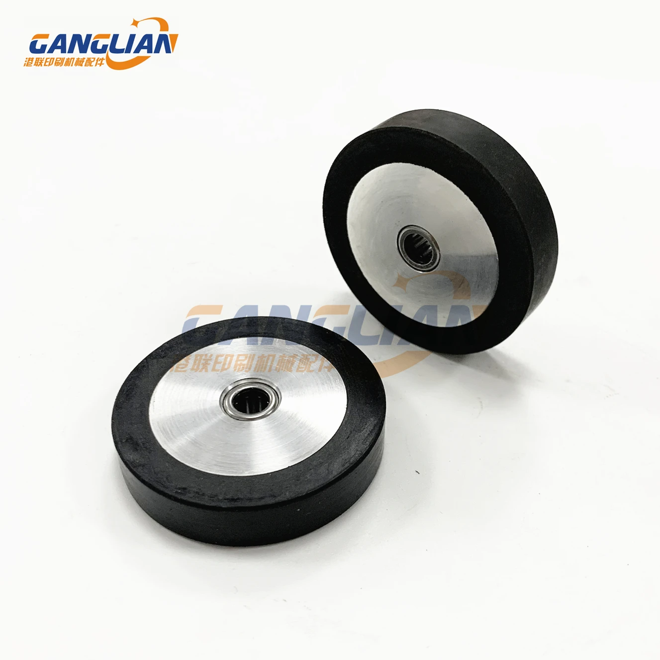 10 Pieces CD74 PM74 XL75 SM74 Rubber Wheel With Bearing 48x10x6mm 66.891.020 66.020.118 41.016.270 SM102 CD102 Printing Machine