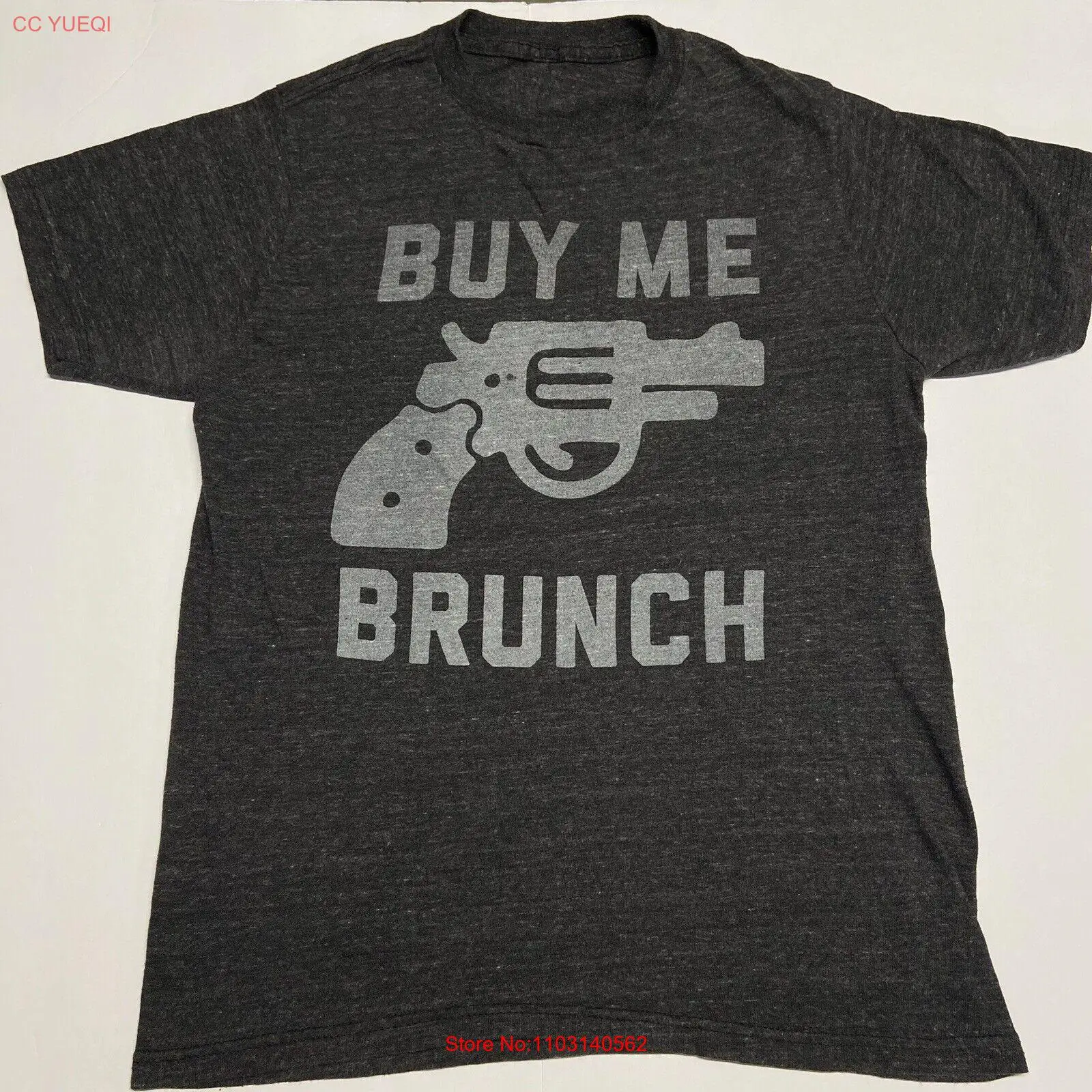 Adult Small Buy Me Brunch Pistol / Gun T-Shirt Bill Murray Funny / Humor Shirt