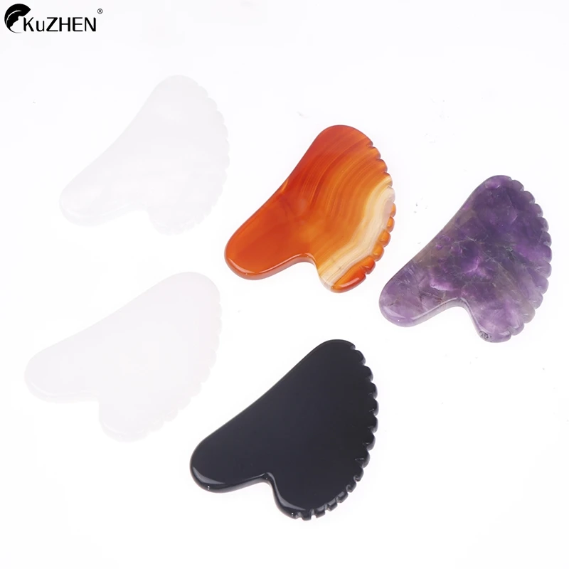 

Face Massager Gua Sha Scraper Natural Jade Stone Skin Care Massager For Body Facial Neck Back Beauty Health Eye SPA