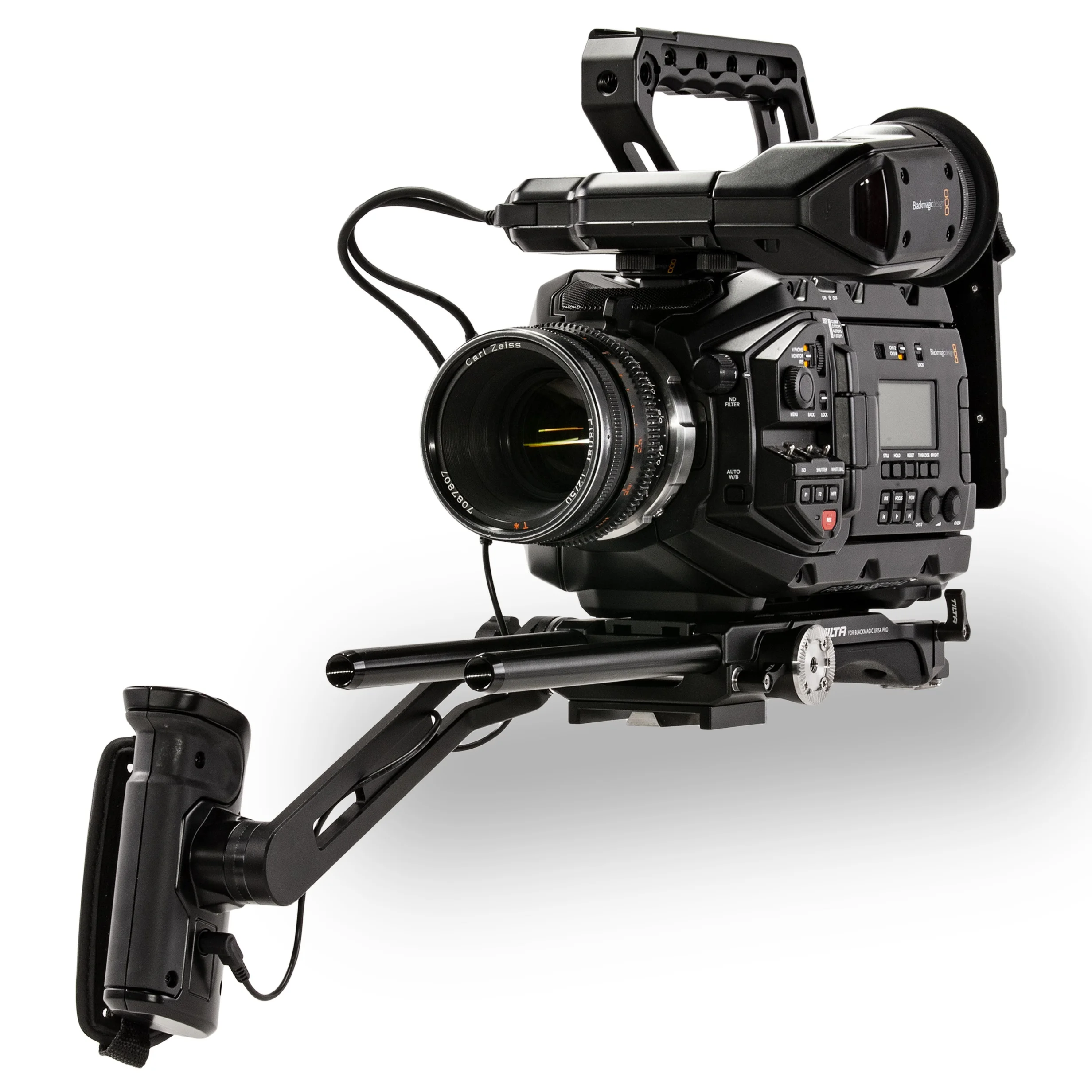 Camera Cage for Blackmagic Ursa Mini Pro Gold Mount or V-mount Battery Plate Is Available Separately