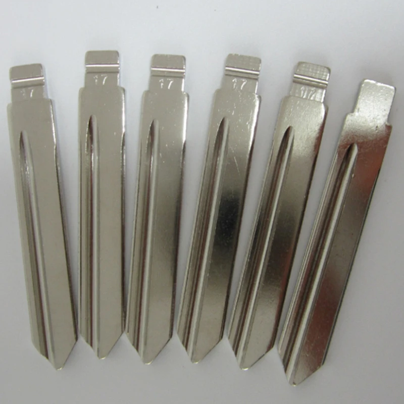 

XIEAILI OEM 50Pcs 17# Uncut Car Key Blank Blade For Citroen Elysee For Keydiy KD Xhorse VVDI JMD