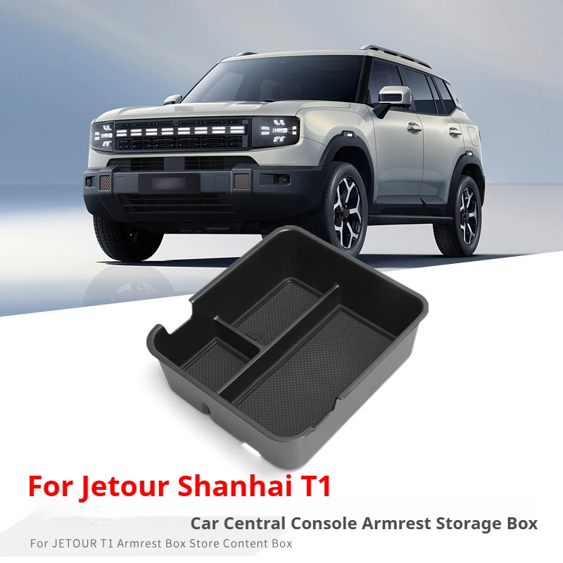 

For Chery Jetour Shanhai T1 Car Storage Box Center Console Armrest Storage Case Organizer Tray Holder Interior Auto Accessories