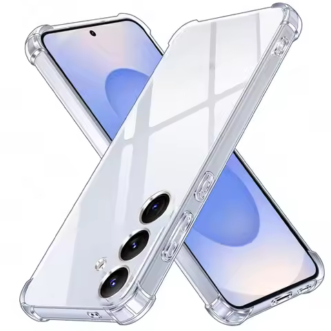Transparent Anti-Yellow Soft Shockproof Cover For Samsung Galaxy S7 S8 S9 S10 S20 Plus S21 FE S22 S23 Ultra S24 S25 Plus Case