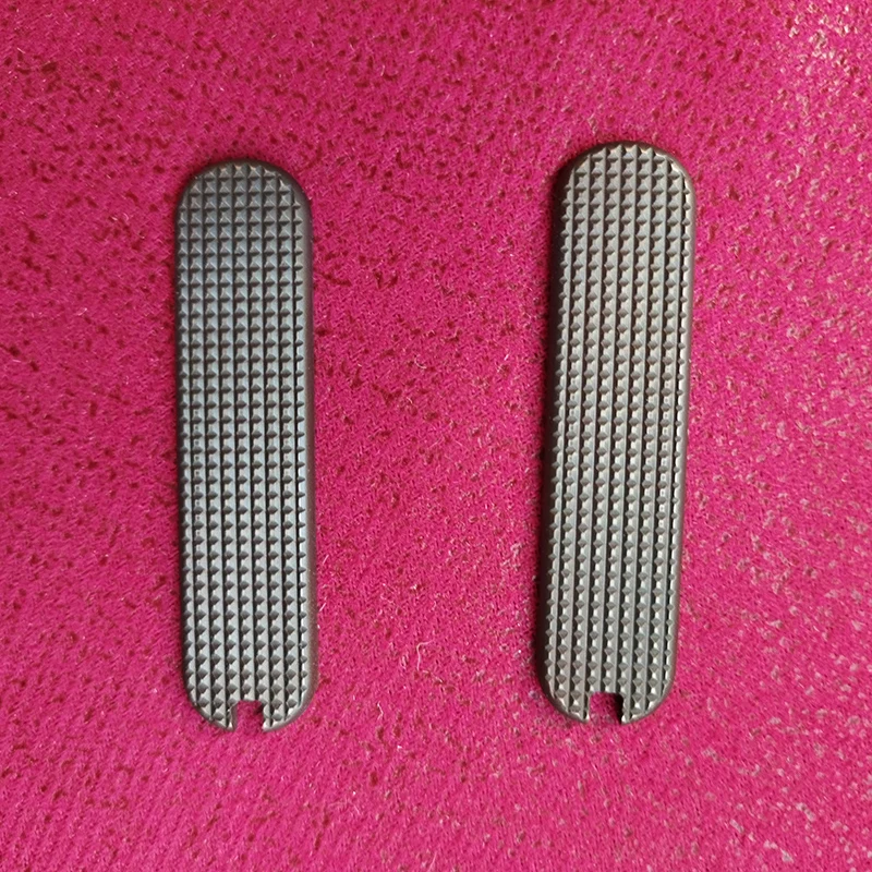 6 Types CNC Knife Brass Handle Scales for 58MM Victorinox Swiss Army Knives SwissArmy Grip DIY Make Replace Accessories Parts
