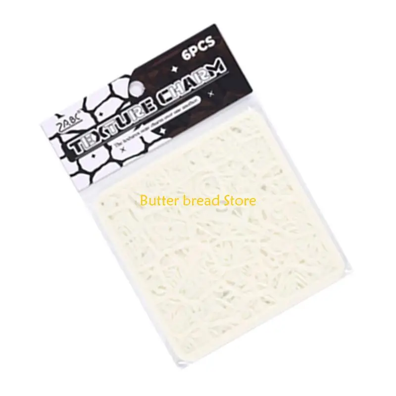 W89C 6 PCS Hollow Out Pintura Plantillas Flores Plantillas mariposa Plantillas