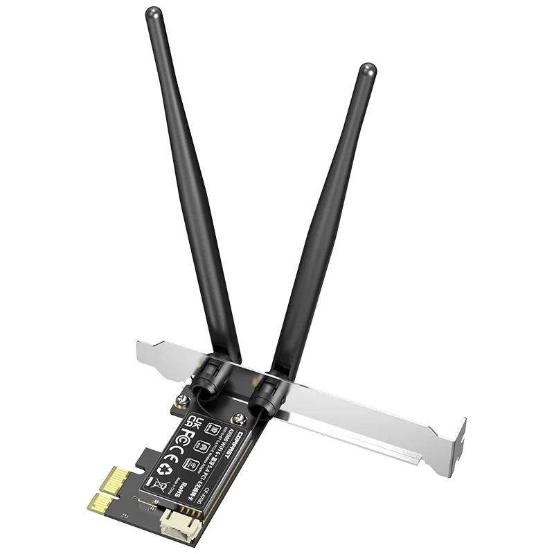 Comfast Wifi 6 PCI-E Adapter AX900 Wireless Ethernet Network Card 2.4G/5G  BluetoothT 5.4 Antena Para Pc Placa De Rede Win10/ 11