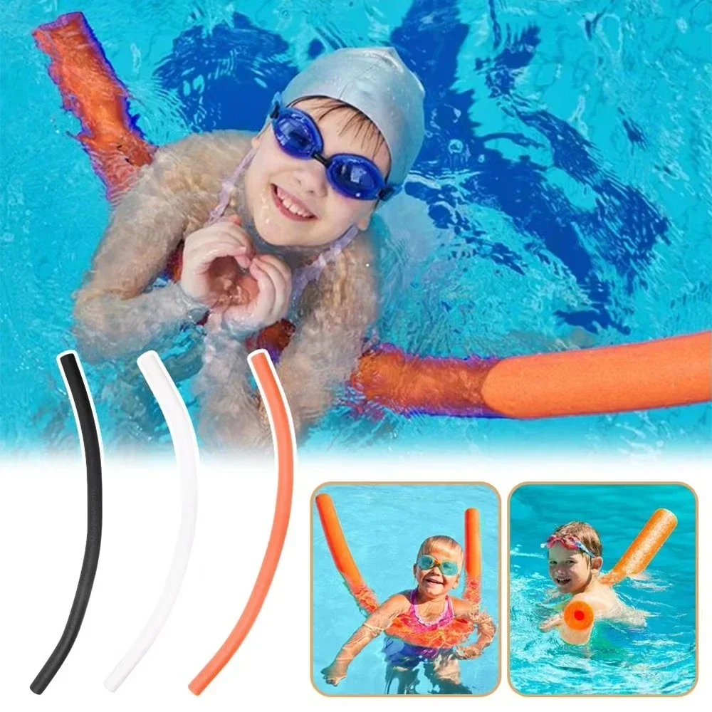 1Pc Flexible Foam Swim Noodle Solid Color Strong Buoyancy Floatation Stick For Pool Beach River Water Games view 5