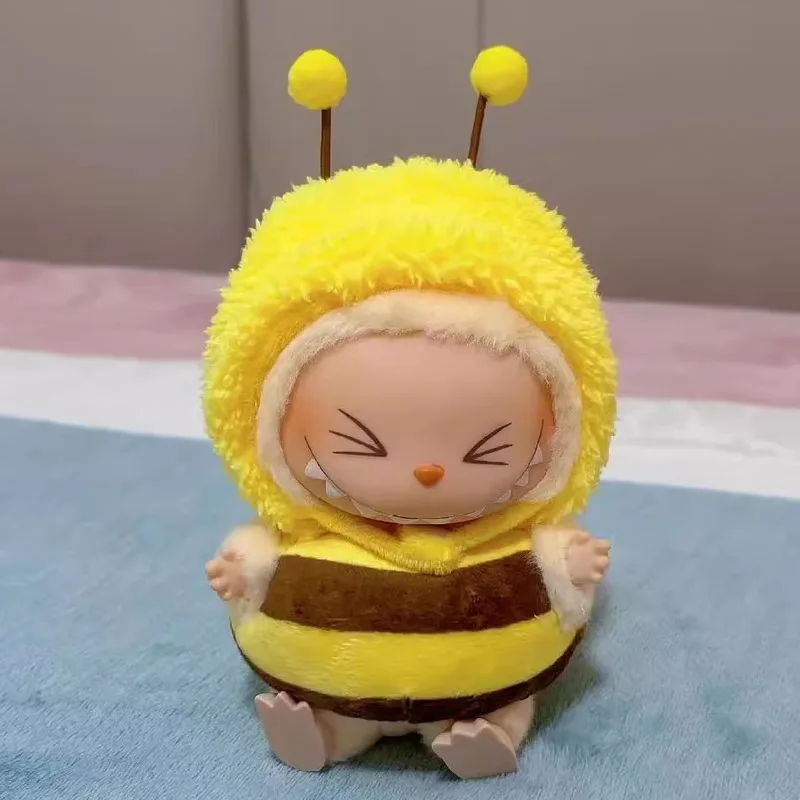 Labubu V2 15cm Animal Pajamas Dolls Clothes Cute Casual Set Little Bee Pajamas Handcrafted Apparel Collection Doll Accessories