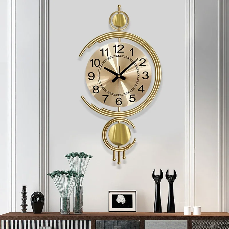 

Luxury Large Wall Clocks Living Room Modern Aesthetic Interior Modern Silent Wall Watch Restaurant Duvar Saati Home Design