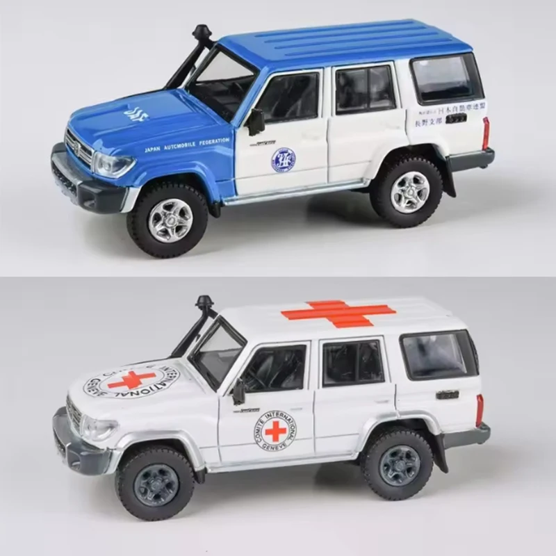 

PARA 1:64 2014 LC76/LC71 Diecast Model Car Static Collection Decorated Holiday Gifts Toys