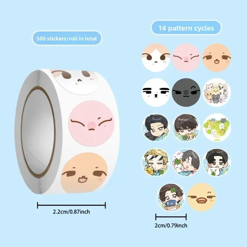 500 Pcs/set ENHYPENS Reative Peripheral Stickers Kawaii Laptop Suitcase Skateboard Guitar Phone Cartoon Cute Stickers Gifts view 5