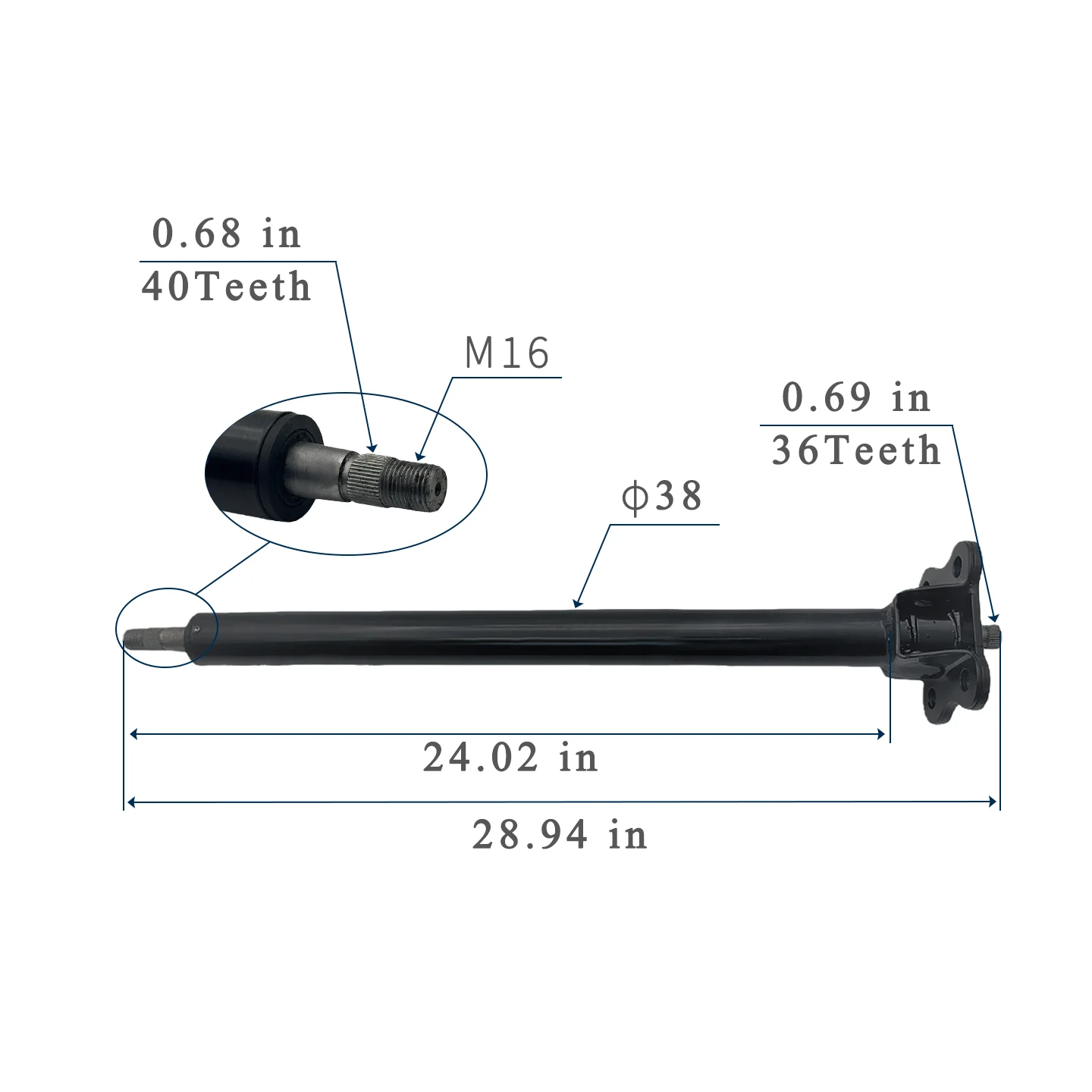 Golf Cart Accessories E-Z-GO TXT Steering Column Tube Golf Cart Parts Steering Shaft OEM 70758-G03 70758-G04