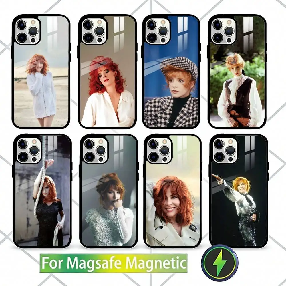 

M-Mylene Farmer-r JeanneS -SPhone Case For iPhone17,16,15,14,13 Plus,Pro Max Magnetic For Magsafe Wireless Charging