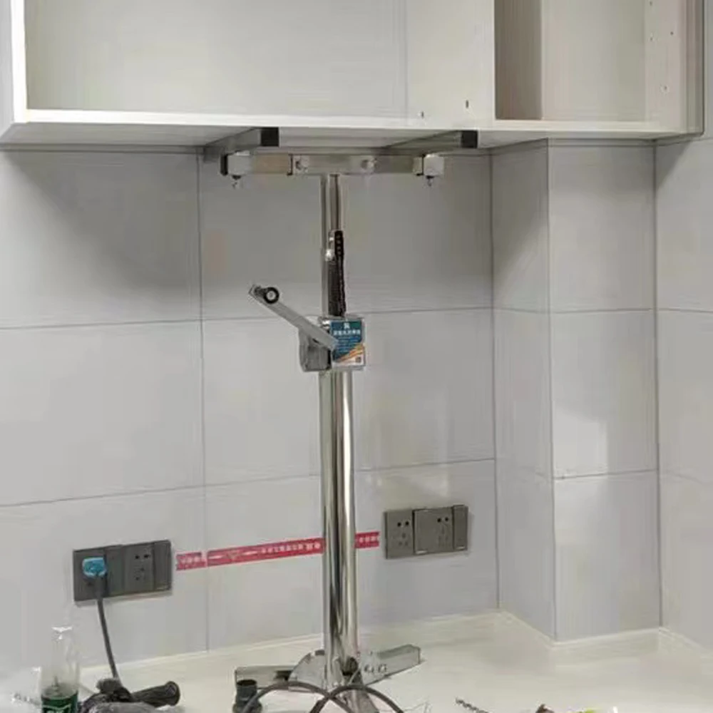 2025 Wall Cabinet Mounting Bracket Installation Stainless Steel Load Portable Lifting Platform 1.8M-2.5M Woodworking Tool DSAAAA
