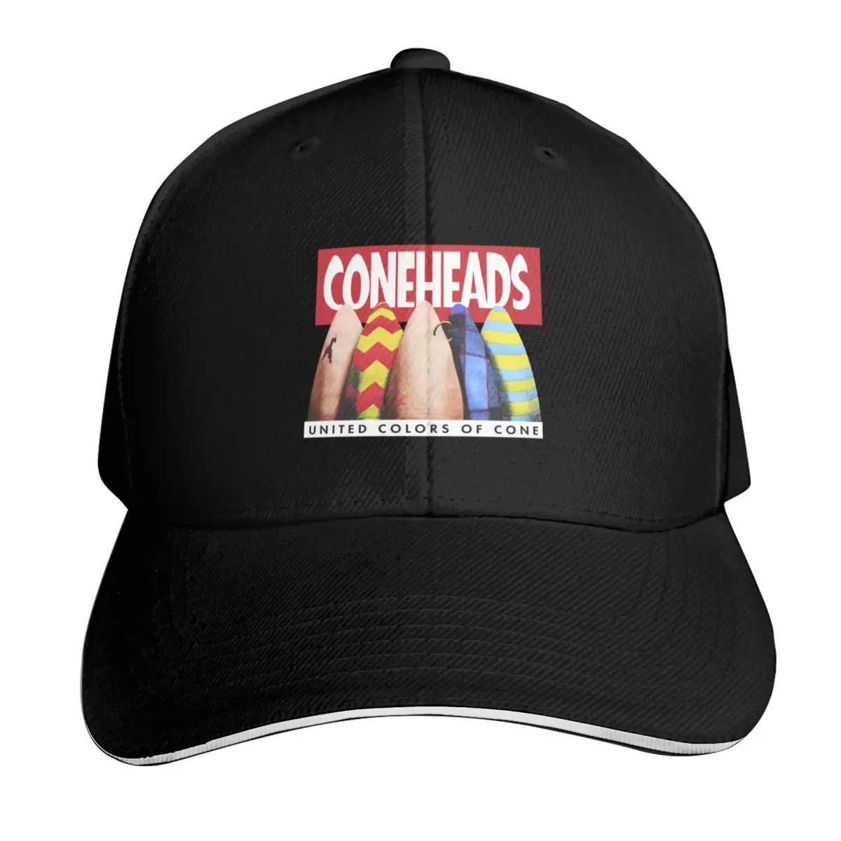 

1990s Coneheads United Colors Of Cone Baseball Cap tea Hat Hat Luxury Brand Golf Hat men Designer Man Women's
