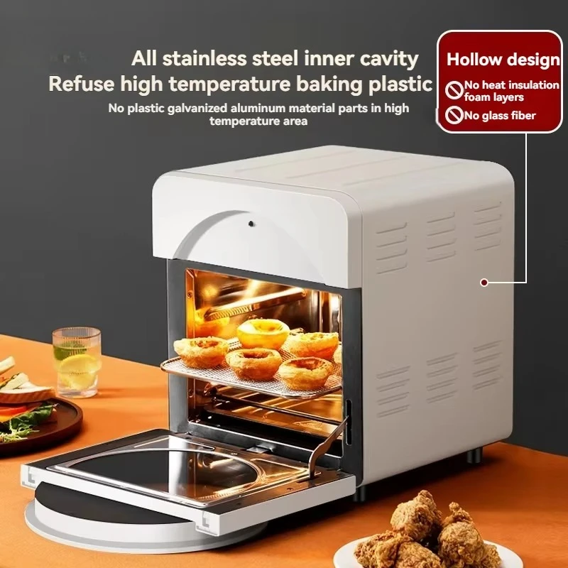 High-quality air fryer for home use, multi-functional with dual heating sources, T1 large capacity
