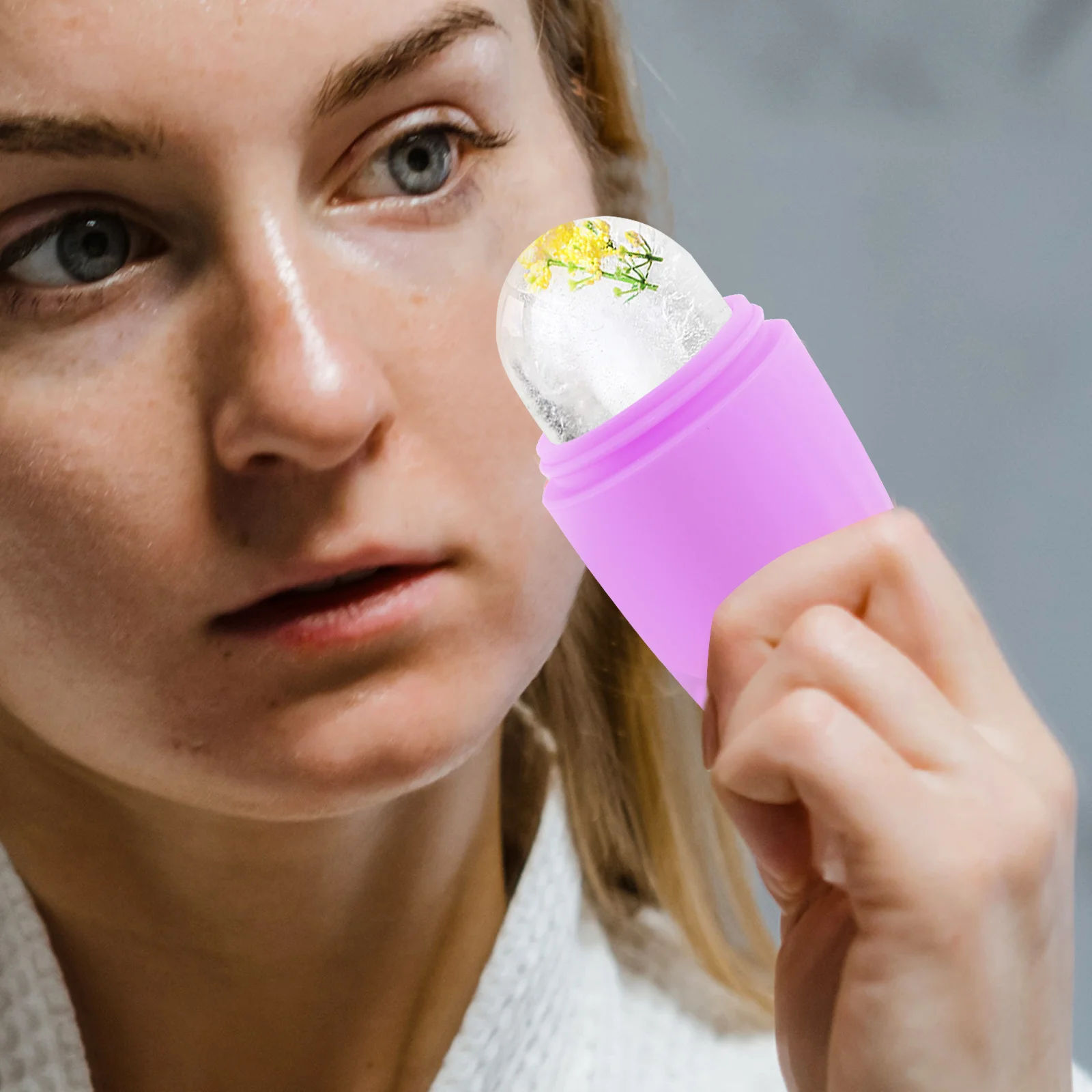 Gezicht Siliconen Gezichtsverzorgende Massager Oogwallen Verlichting Huidverzorgingshulpmiddel Compact Lichtgewicht Gezicht