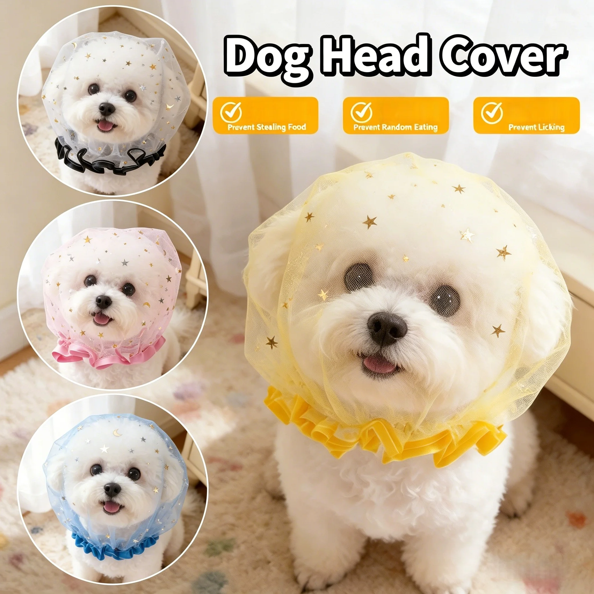Cute Dog Muzzle: Anti-Swallowing, Breathable Pet Mask for Small Dogs—Outdoor Use, Anti-Licking, Safety Protective Muzzle