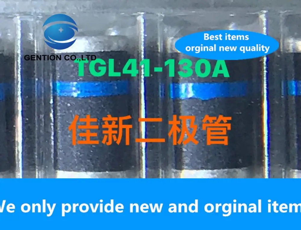 10PCS 100% New original TGL41-130A 130V glass passivation regulator diode DO-213AB silk screen blue ring