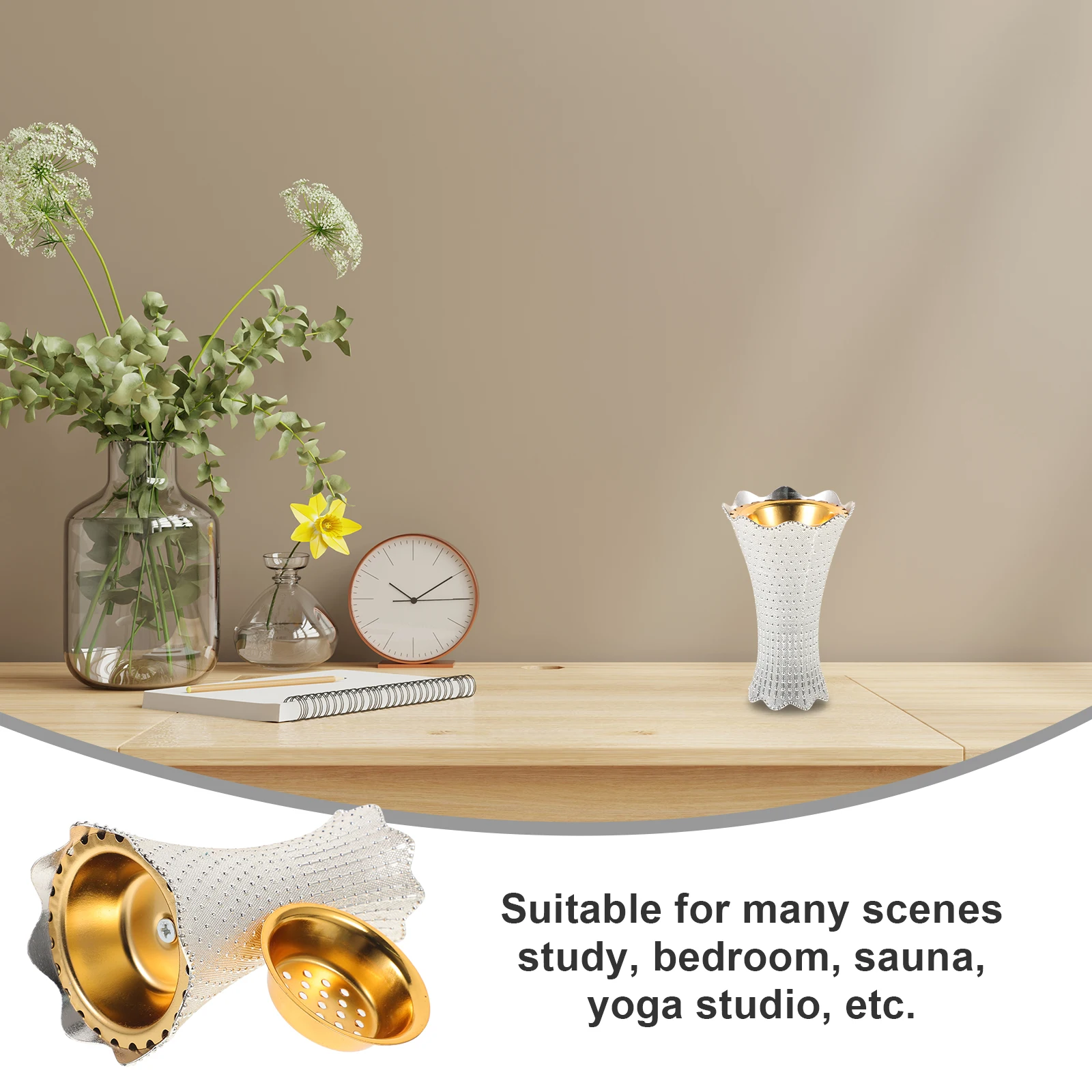 

Incense Burner Ornaments Bakhoor Car Insence Bukhoor Burners Vintage Home Decor Electric Mini Insences Metal