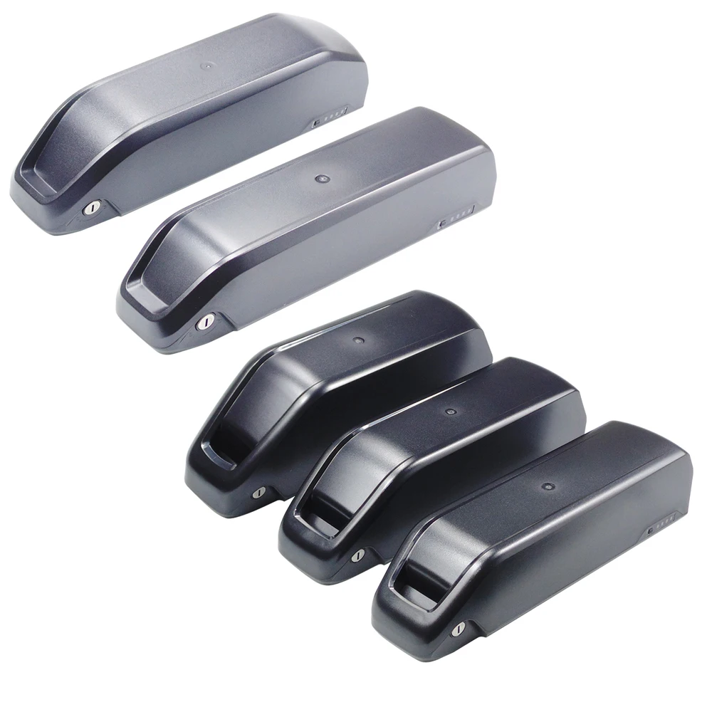 

Downtube Ebike battery box 36v 48V 52V hailong shark bottle battery case for 50pcs 52pv 65pcs 70pcs 91pcs 18650 cells