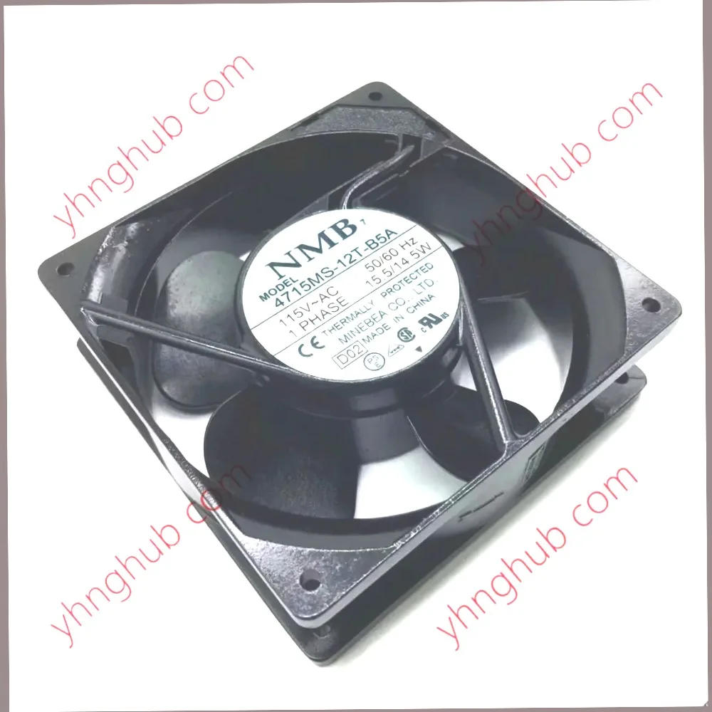 NMB-MAT 4715MS-12T-B5A D02  115V 15.5/14.5W 120x120x38mm Server Cooling FanIndustrial Equipment Ventilation