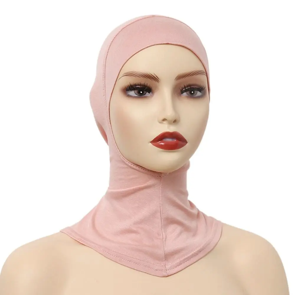 AliExpress NONE 26 Colors Hijab Inners Caps Stretchable Classic Under Scarf Scarves Cotton Circular Mouth Scarf Turbans Dress Up