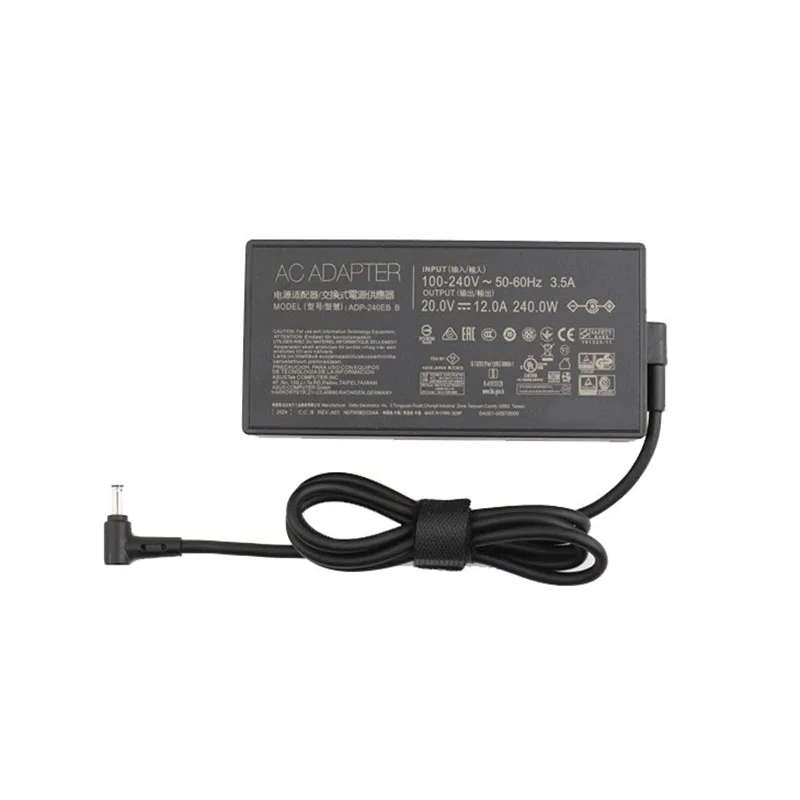 Imagem -03 - Carregador Adp240eb b Adaptador do Portátil para Asus Rog Strix Cicatriz 15 Gx550lxs Rtx2080 S15 S17 G15 G513 G533qs 20v 12a 240w 6.0*3.7 Milímetros