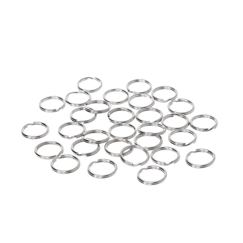 Round Loop Hoop Buckle for Key Ring Lightweight Stainless Steel Keychain Hanging Buckle for Key Holder for Creat