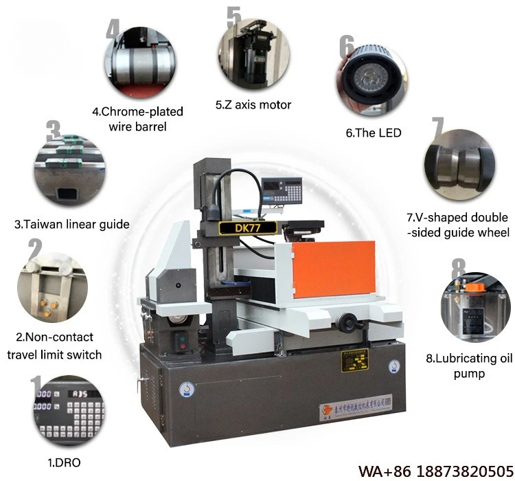 آلة قطع سلك EDM عالي السرعة قطع سلك DK 7750 #6